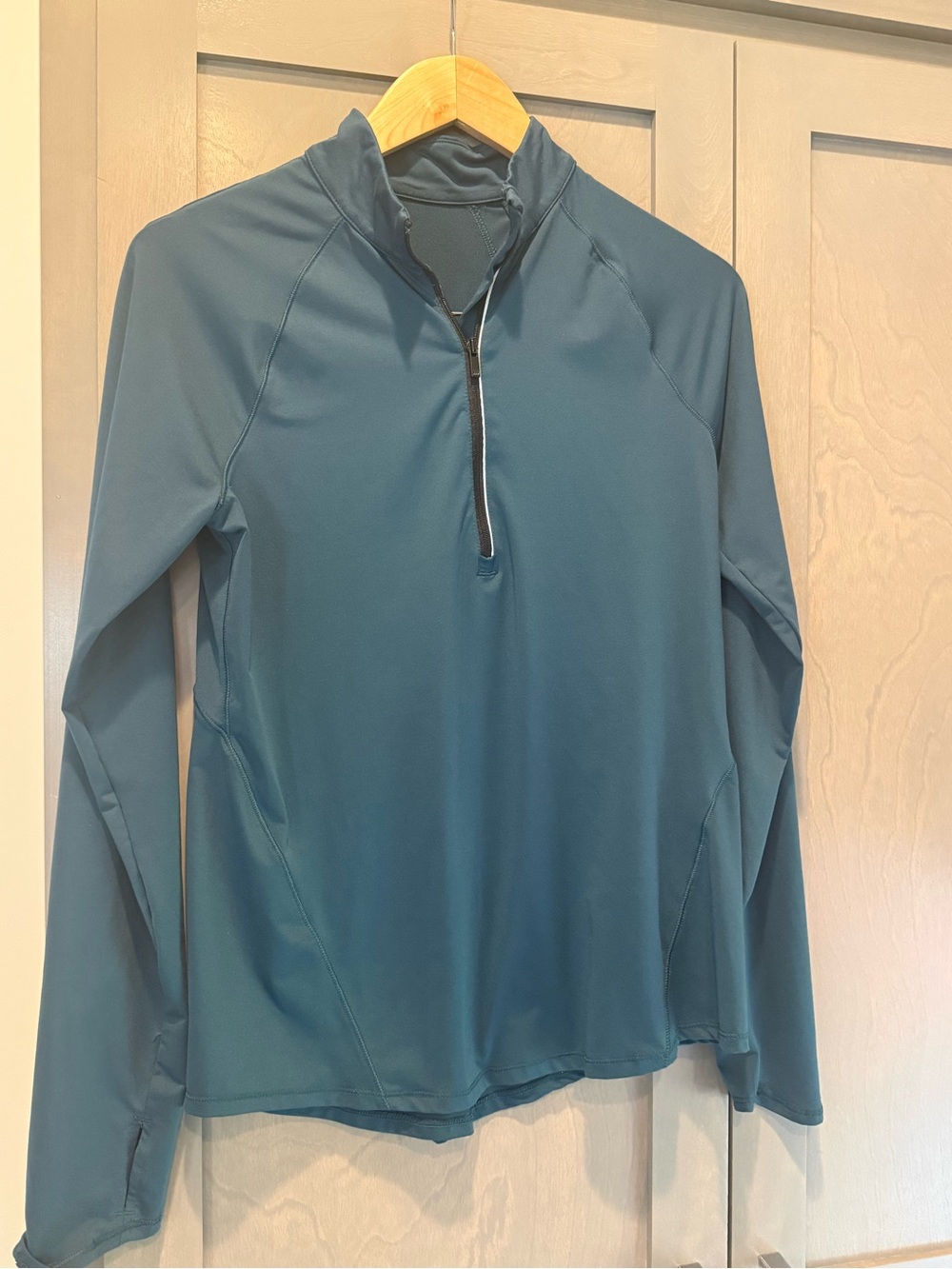 all in motion Teal Half-Zip Long-Sleeve Performance Top